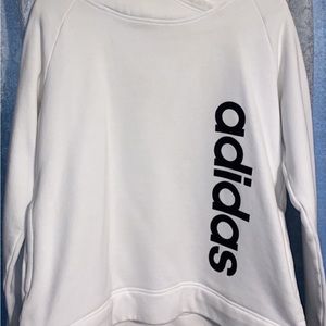 White Adidas hoodie
